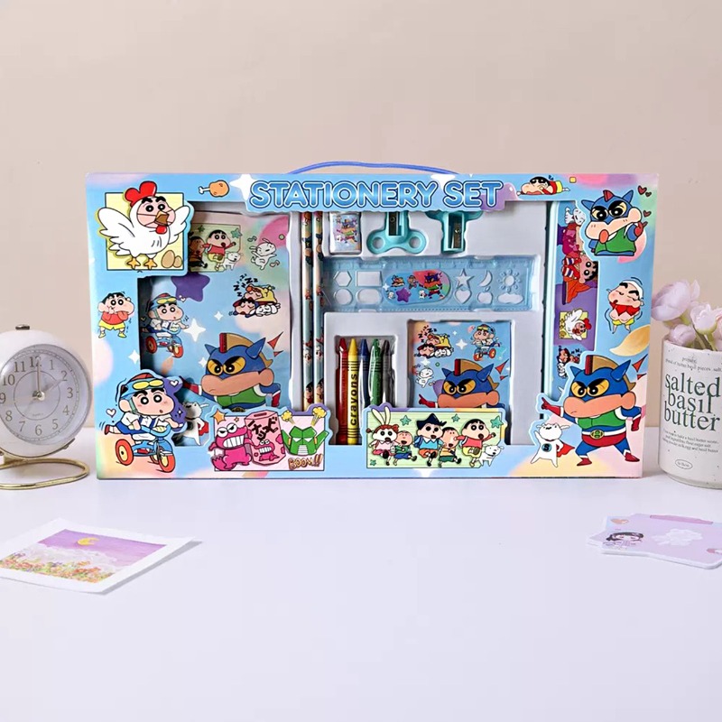 Ideal Stationery & Office Supply - 크레용신짱 귀여운 만화 문구 세트, 학생들을