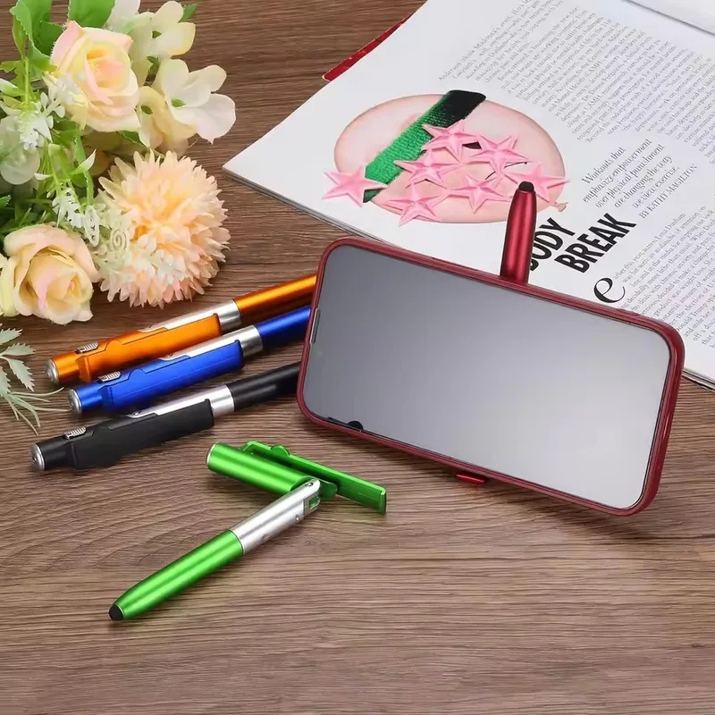 4 in 1 다기능 볼펜 LED 라이트 접이식 휴대폰  - Stationery Supply 리뷰 및 가격
