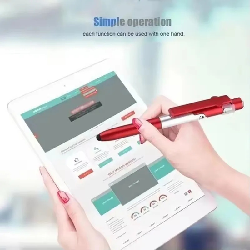 4 in 1 다기능 볼펜 LED 라이트 접이식 휴대폰  - Stationery Supply 리뷰 및 가격