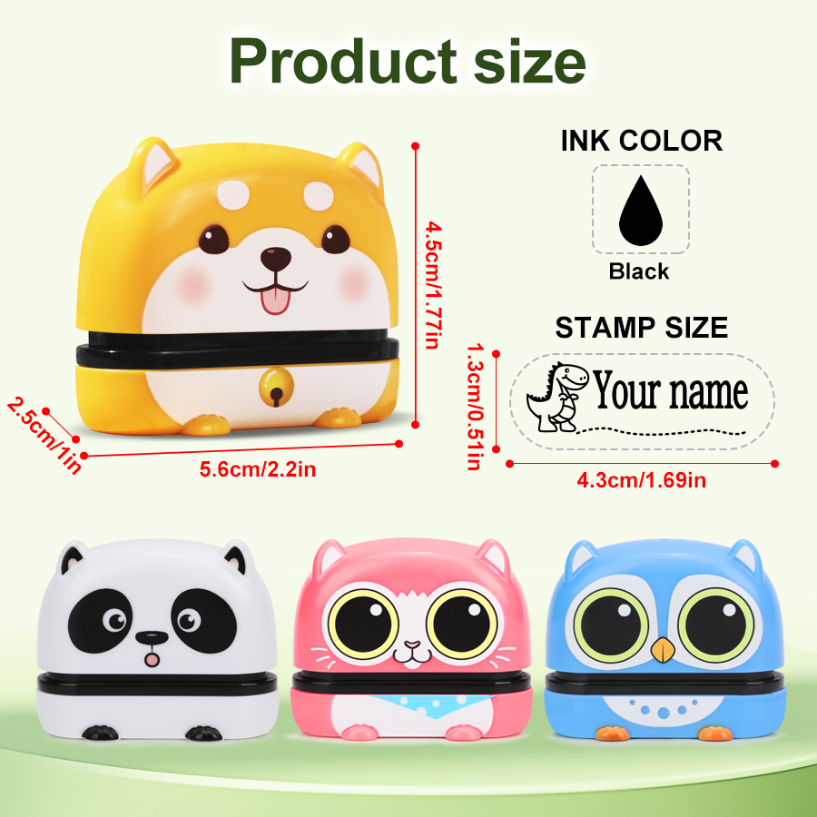 맞춤형 귀여운 이름 스탬프 - 아기 옷 및 도시락 가방 - Self Inking Stamp 리뷰 및 가격