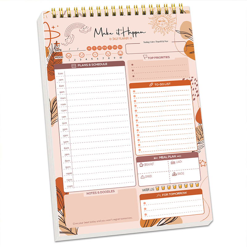 플래너 아젠다 스파이럴 A5 노트 일일 계획 할 일 목 - Office Stationery Supply List 리뷰 및 가격