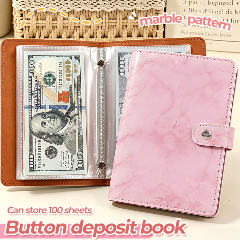 고품질 PU 현금 입금장부 마블 패턴 100포켓 현금  - Planner Weekly Budget 리뷰 및 가격
