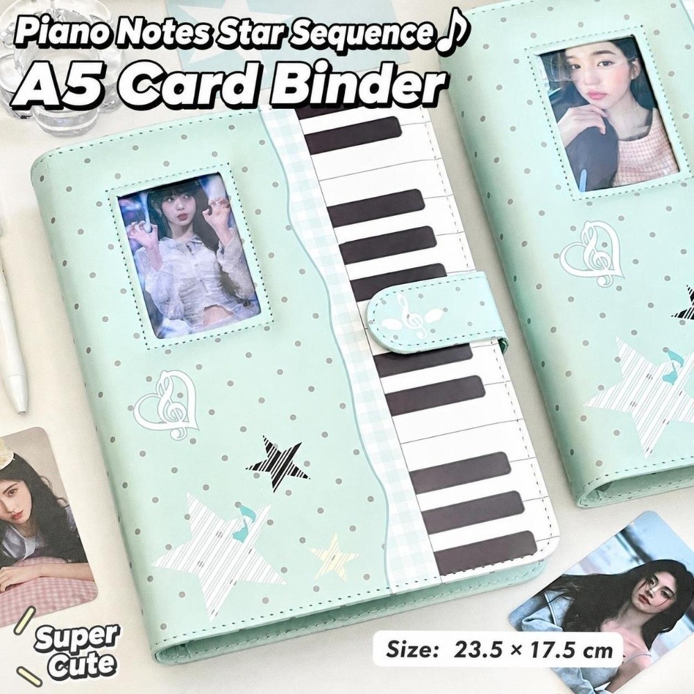 폴카 도트 피아노 바인더 노트북 A5 루즈리프 K팝 아 - Notebook Dotted A5 리뷰 및 가격