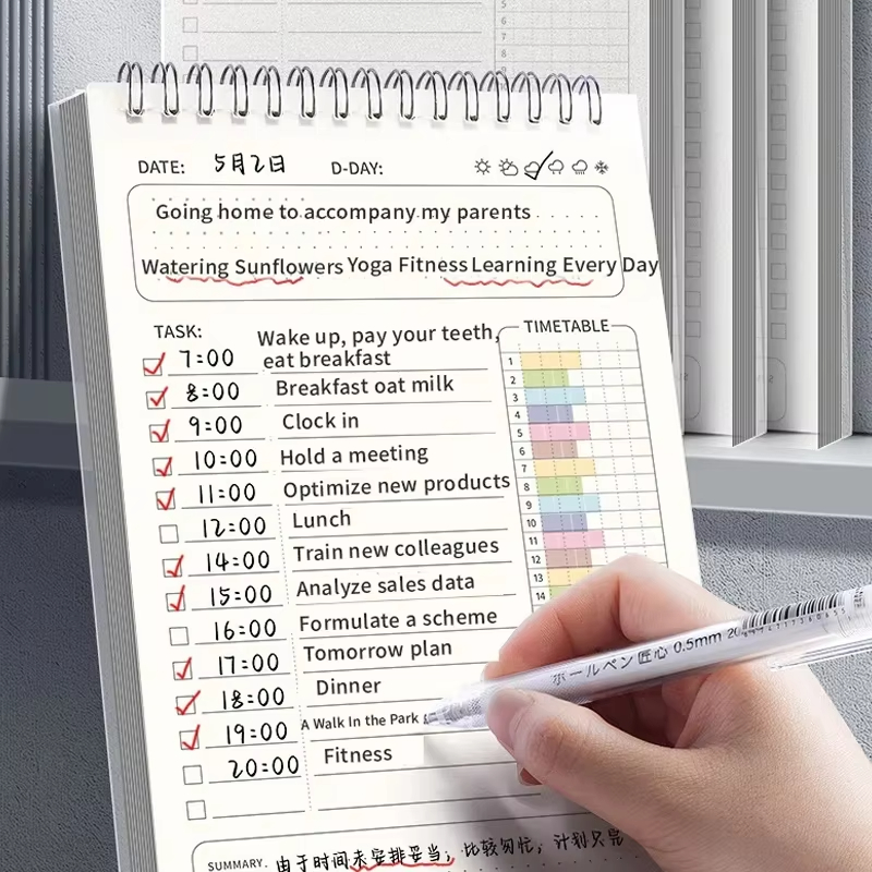 1개 플래너 아젠다 스파이럴 A5 노트북 일정표 일일  - Office Stationery Supply List 리뷰 및 가격