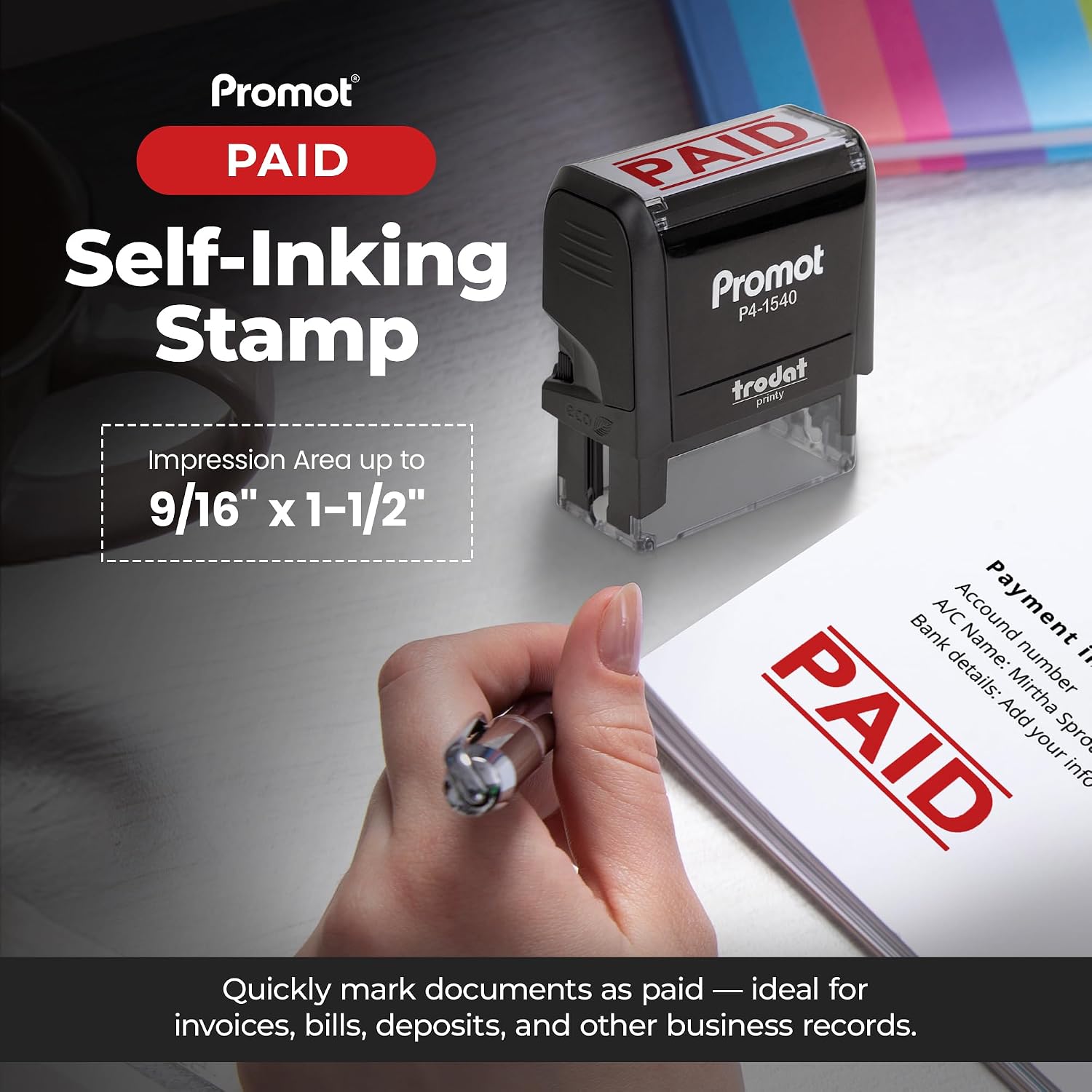 자동잉크 스탬프 리필 가능 빨간 잉크 사무용 스탬프 빠 - Self Inking Stamp 리뷰 및 가격
