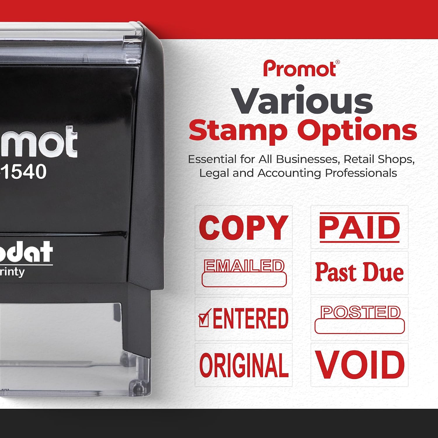자동잉크 스탬프 리필 가능 빨간 잉크 사무용 스탬프 빠 - Self Inking Stamp 리뷰 및 가격