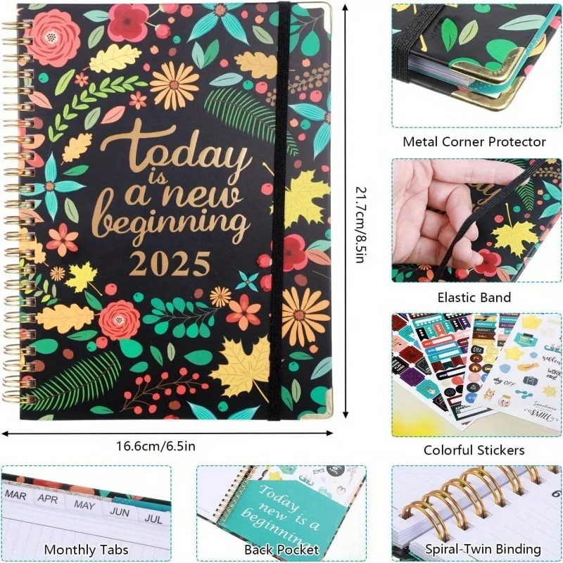2025 주간 및 월간 플래너 A5 – 꽃무늬 디자인  - Planner Weekly Budget 리뷰 및 가격