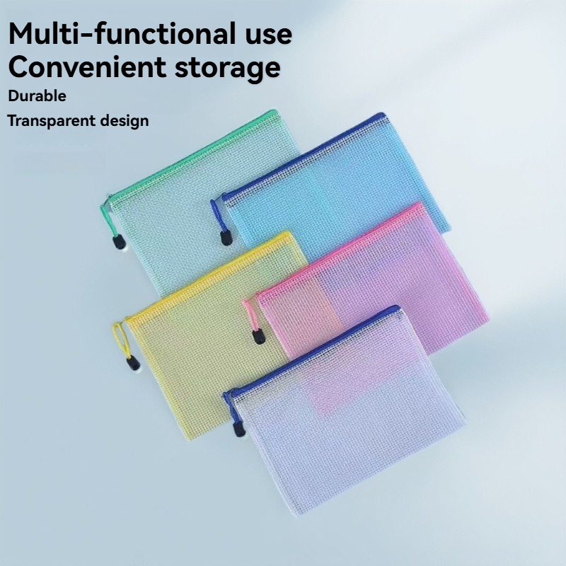 5PCS 편지지 보관 폴더 파일 메쉬 지퍼 주머니 A4 - Portfolio Folder Zip 리뷰 및 가격