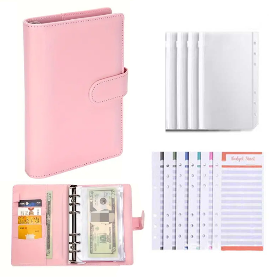 현금 봉투 주머니가있는 PU 가죽 예산 바인더 돈을 절 - Planner Weekly Budget 리뷰 및 가격