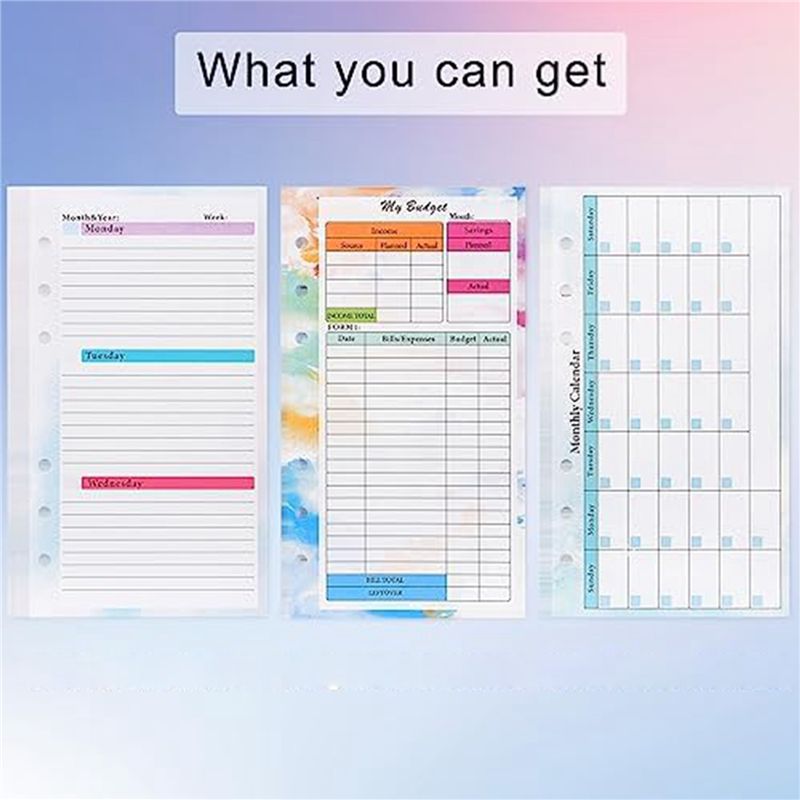 N36R-2 세트 A6 예산 플래너 리필 82매 월간  - Planner Weekly Budget 리뷰 및 가격