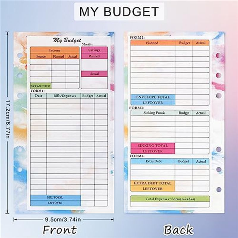 N36R-2 세트 A6 예산 플래너 리필 82매 월간  - Planner Weekly Budget 리뷰 및 가격