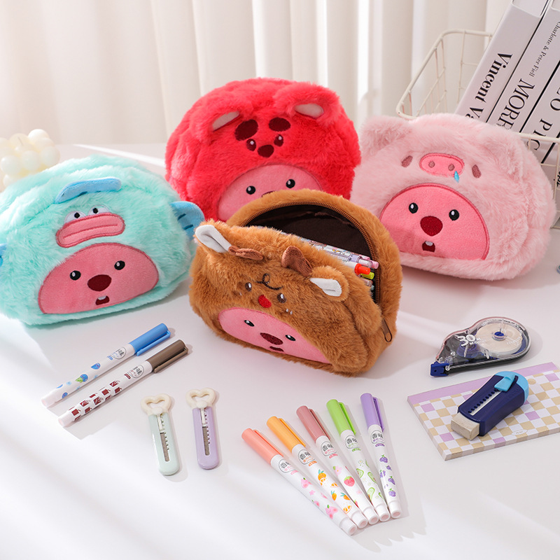 만화 플러시 연필 가방 학생용 귀여운 수납 가방 펜,  - Pencil Case Large 리뷰 및 가격