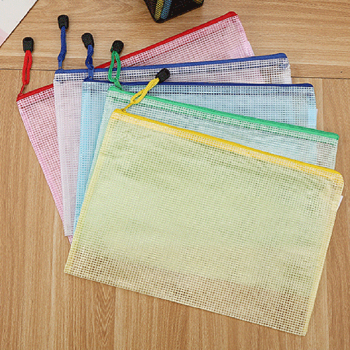5PCS 편지지 보관 폴더 파일 메쉬 지퍼 주머니 A4 - Portfolio Folder Zip 리뷰 및 가격